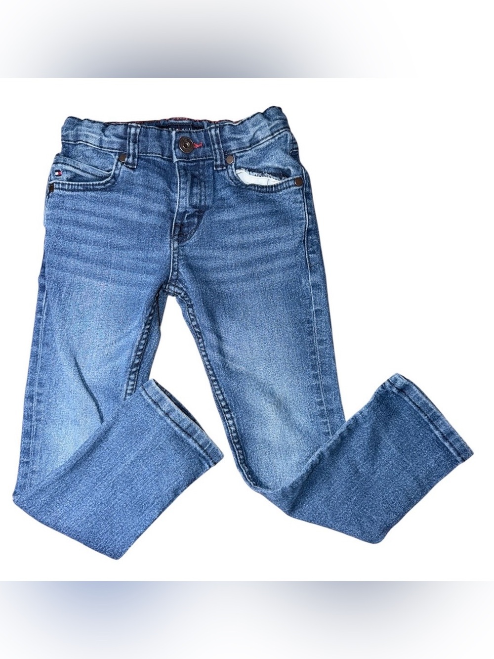 🔥 Tommy Hilfiger Toddler Boys Adj Waist Stretch Skinny Jeans Size 5 🔥